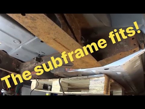Test fitting the Subframe - Classic mini restoration - Project Bumble - part 19