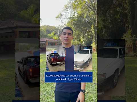13.000.000 Gs al mes. Podés ganar con tu auto o camioneta vendiendo agua mineral en Paraguay!
