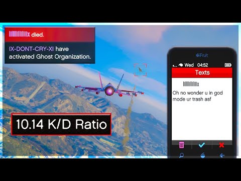 10 KD Tryhard Thinks I'm In God Mode After Dodging An Orbital Strike on GTA 5 Online