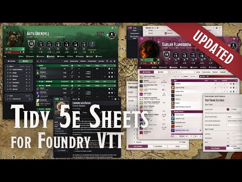New Tidy 5e Sheets Trailer