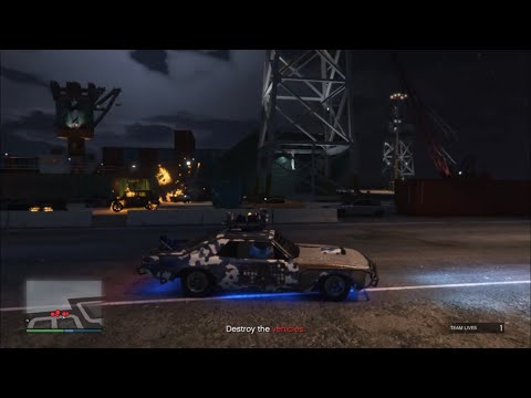 Destroying mission vehicles with the Weaponized Tampa