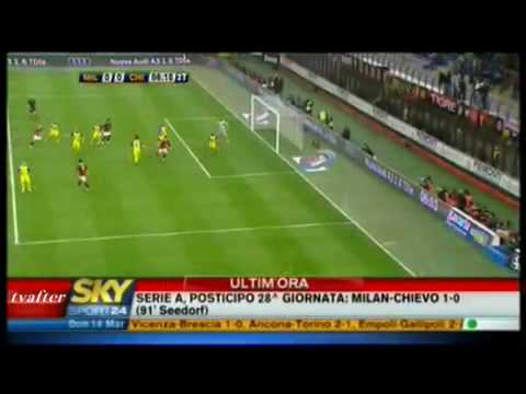 Milan-Chievo 1-0 14/03/2010 Highlights & Goals SKY SPORT HD