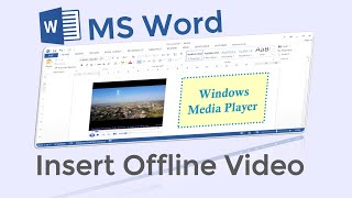 How to Insert Offline Video in MS Word