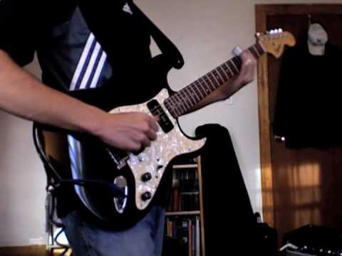 modified Squier Affinity Strat w/ P-90s slide guitar