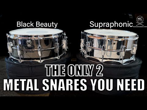 The ONLY 2 metal snare drums you need - the Ludwig Black Beauty and Ludwig Supraphonic