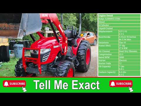 Branson 3725R Tractor | Branson 3725R Specifications | Branson 3725R Engine HorsePower, HP