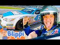 Blippi FUN RACECAR SONG Children Songs Vehicles For Toddlers Educational Videos For Kids