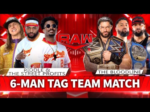 Matt Riddle & The Street Profits Vs Roman Reigns & The Usos - WWE Raw 25/07/2022 (En Español)