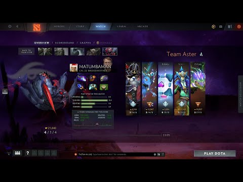 dota2mid Matumbaman Broodmother - Secret vs Aster - ONE DOTA2 SINGAPORE by PGL