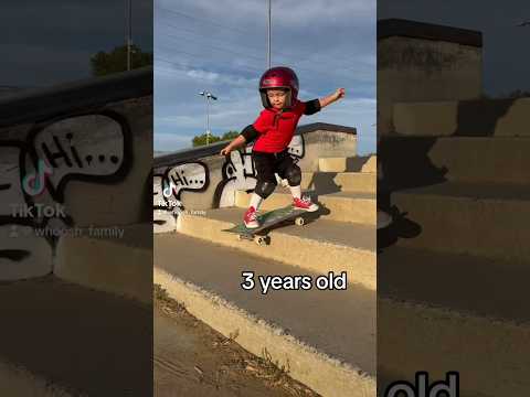 THEN VS NOW! Skateboarding Progression age 3-6 #skateboarding