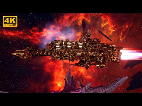 Adeptus Mechanicus vs Chaos - Skalgrim Mod - 4K Quality - Battlefleet Gothic Armada 2