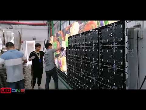 LEDONE - Lắp Cabin màn hình COB P1.86 không cần dùng cáp tín hiệu và dây điện 5V