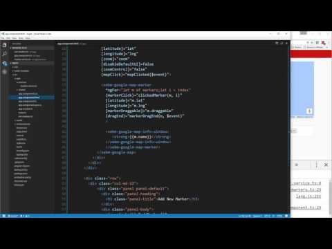 Learn To Build A Google Map App Using Angular 2 Updating and Deleting Markers