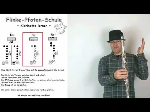 Klarinette lernen - Die ersten Halbtöne (Böhm Klarinette)