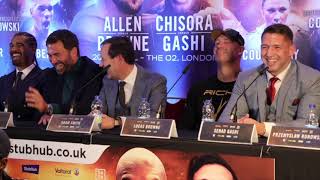 LOL! - SENAD GASHI HAS THE PRESS CONFERENCE IN STITCHES WITH BRILLIANT ONE-LINER OVER CHISORA FIGHT