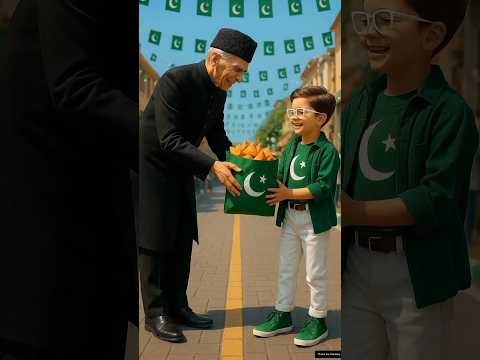 Quaid-e-Azam Gifts a special samosa packet to a Beautiful Child 😱#story #ai #cute #shortsfeed