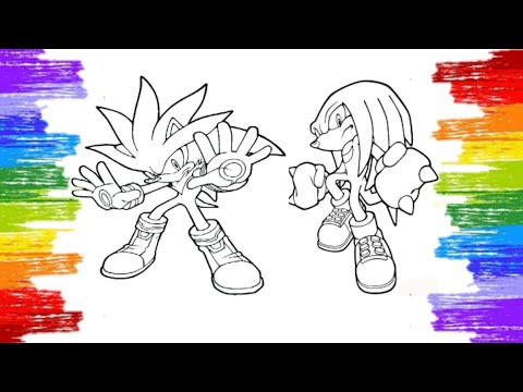 Sonic coloring pages/ Silver Sonic & Spike/ Alan Walker - Fade [NCS Release]