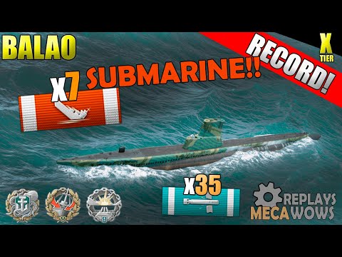 SUBMARINE Balao 7 Kills & 172k Damage | World of Warships Gameplay 4k