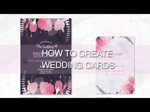 HOW TO DESIGN WEDDING CARDS - Illustrator Tutorial