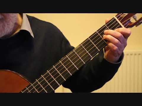 STUDY in E MINOR  Op.6 No11 by Fernando Sor Guitar Tutorial  Part One