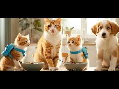 Emotional Moment 💔 Mom Cat Gets Love from Her cat 😺