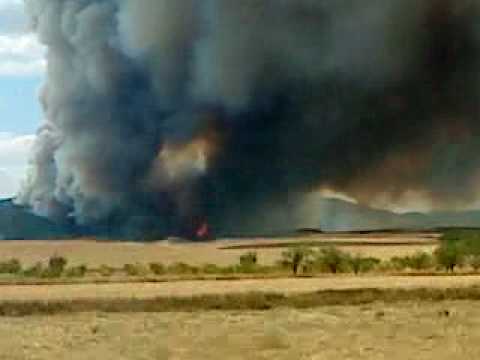inbcendio visto des dela carretera de munebrega.MP4