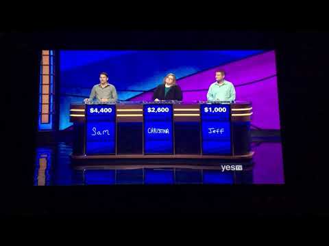 Jeopardy, Sam Kavanaugh Day 4 - Sam BETS IT ALL on 1st Daily Double (7/15/19)
