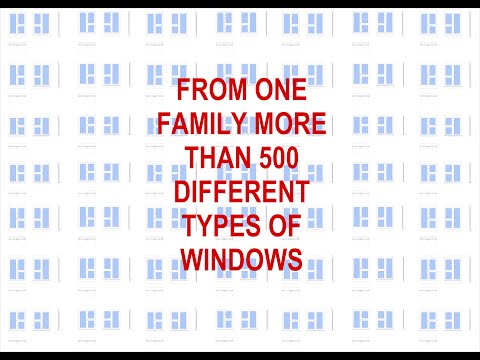 REVIT WINDOW FAMILY / FROM ONE FAMILY MORE THAN 500 DIFFERENT TYPES OF WINDOWS