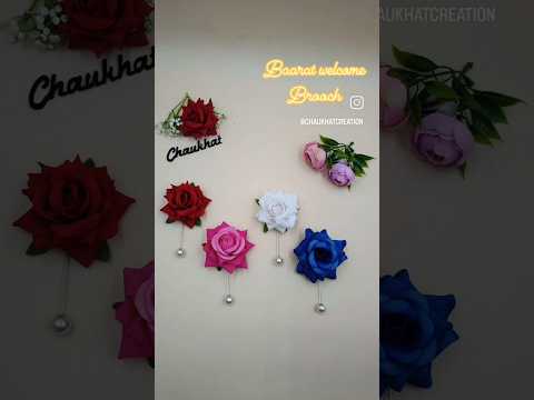 Velvet rose lapal pin broochs, for blazer