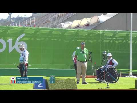 Men's Individual Recurve 1/16- Lee v Dambadondog - Rio 2016 Paralympics