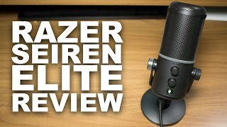 Video thumbnail for Razer Seiren Elite Dynamic USB Mic Review / Test by Podcastage