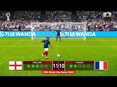 PES 2021 - England vs France - Penalty Shootout - FIFA World Cup Qatar 2022 - PC Gameplay