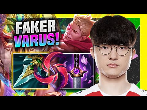 FAKER IS SO CLEAN WITH VARUS! - T1 Faker Plays Varus ADC vs Ezreal! | Season 11