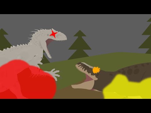prehistoric planet rex vs indominus rex