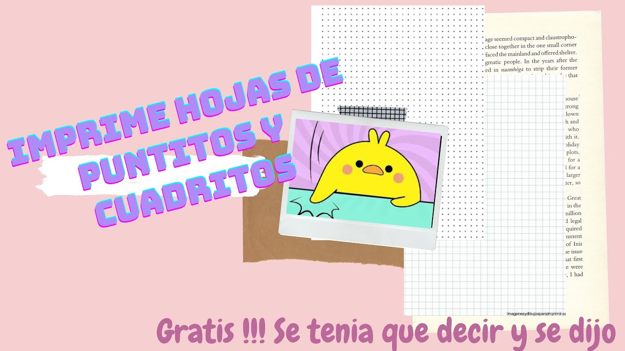 ✨🌈COMO HACER HOJAS DE PUNTOS Y CUADROS- FACIL Y SIN PROGRAMAS. ✨