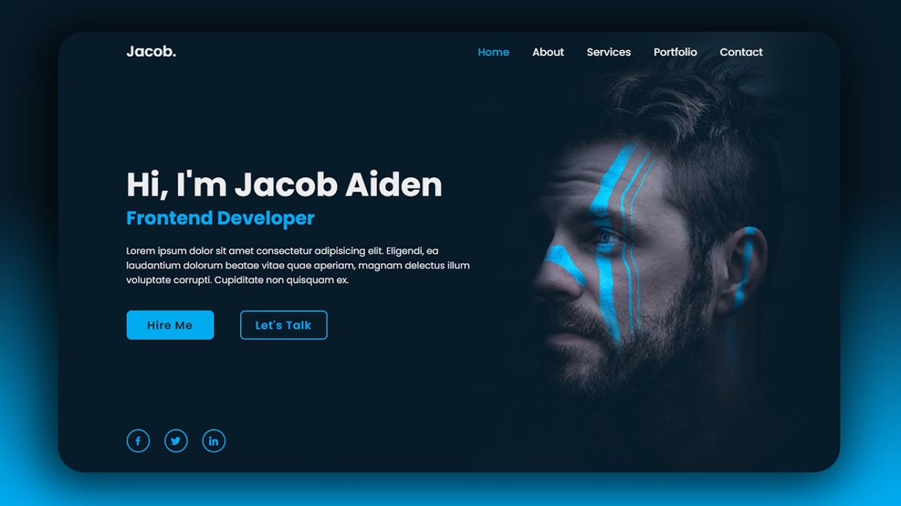 Personal Portfolio Website using HTML & CSS