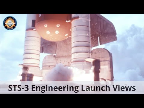 Space Shuttle Engineering Slow Motion Launch Views | STS-3 Columbia