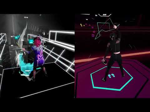 Beat Saber vs. Synth Riders! (Mixed Reality