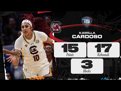Kamilla Cardoso piles up 15 points, 17 rebounds in South Carolina's title game win
