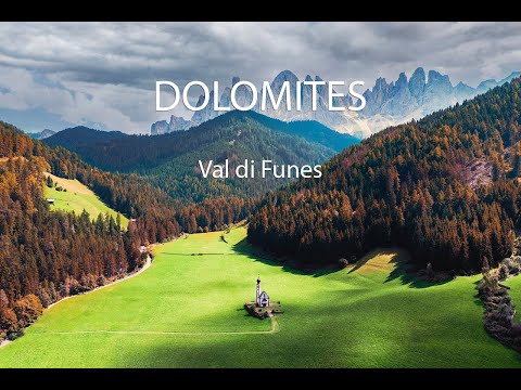 Dolomites Val di Funes | Drone Footage | 4KUHD