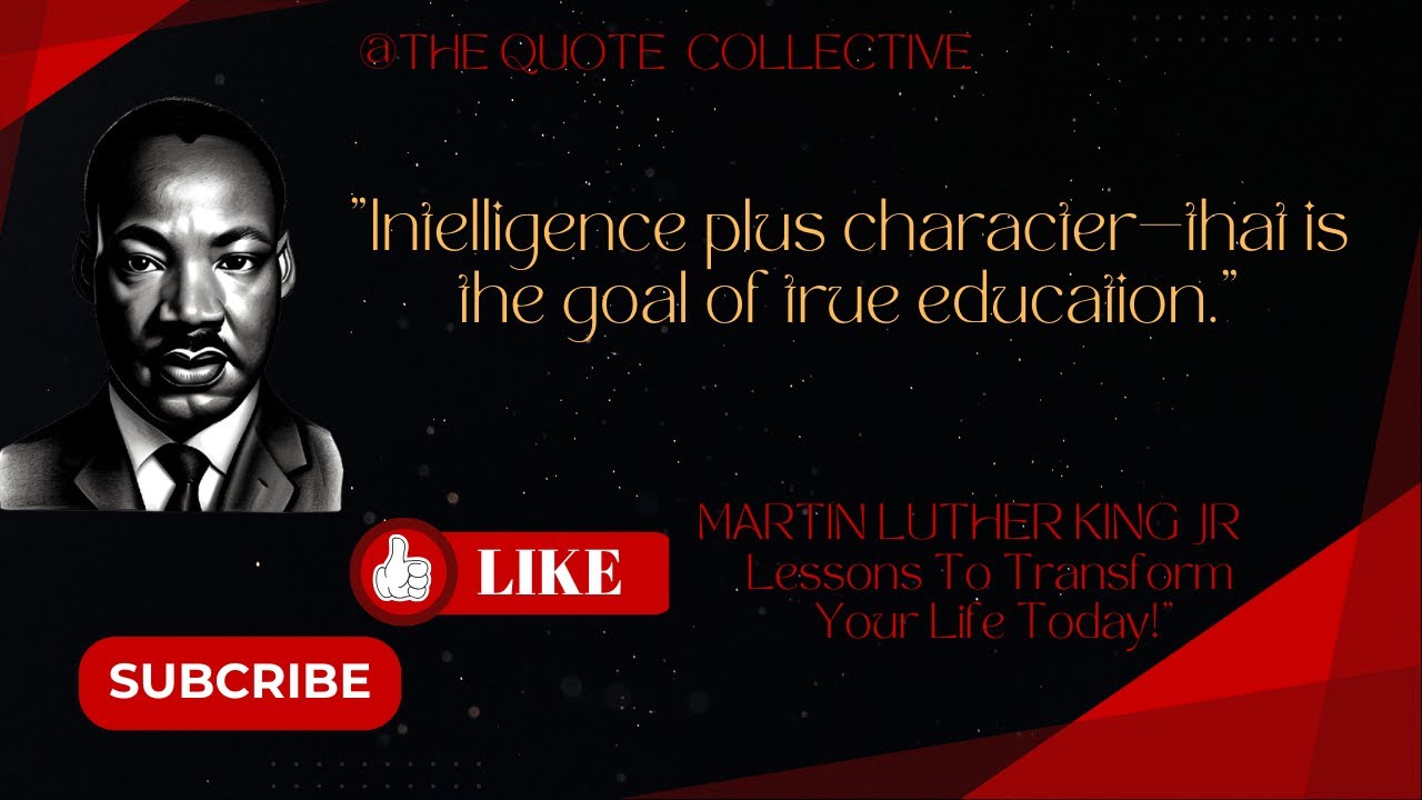 20 Powerful Life Lessons from Martin Luther King Jr. | Quotes and Lessons to Inspire Change .