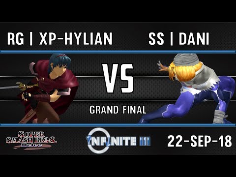 INFINITE 3 SSBM - RG | XP-Hylian (MARTH) VS SS | DANI (SHEIK) - GRAND FINAL