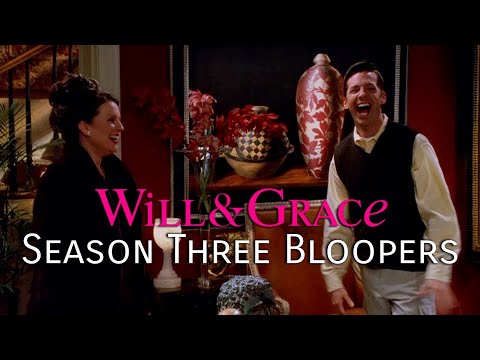 Will & Grace Season 3 Bloopers - 4K Upscale using Machine Learning