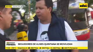 Esteños se manifiestan y exigen libertad de Ulises Quintana