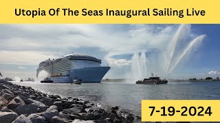 Utopia Of The Seas Inaugural Sailing 7-19-24 in 4K #royalcaribbean