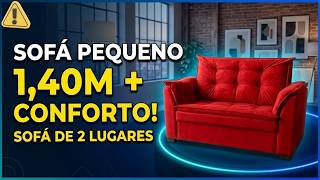Sofá 2 Lugares 1,40m Pequeno, Confortável e Bonito