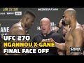 Francis Ngannou Promises 'Explosive Knockout' During Final Faceoff With Ciryl Gane | UFC 270