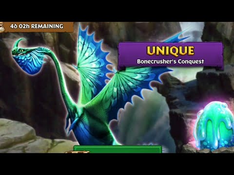 BONECRUSHER'S CONQUEST Titan Mode Max Level 150 | Unique Scauldron | Dragons: Rise Of Berk