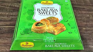 Baklava Haldiram Sweets Review || Turkish Dessert in India