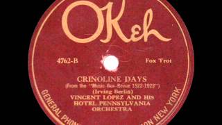 Vincent Lopez and his Hotel Pennsylvania Orchestra - Crinoline Days - 1922